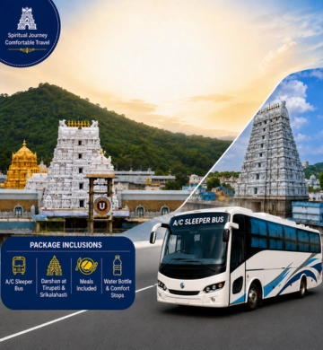 Tirupati Srikalahasti Package from Bangalore by AC Sleeper Bus